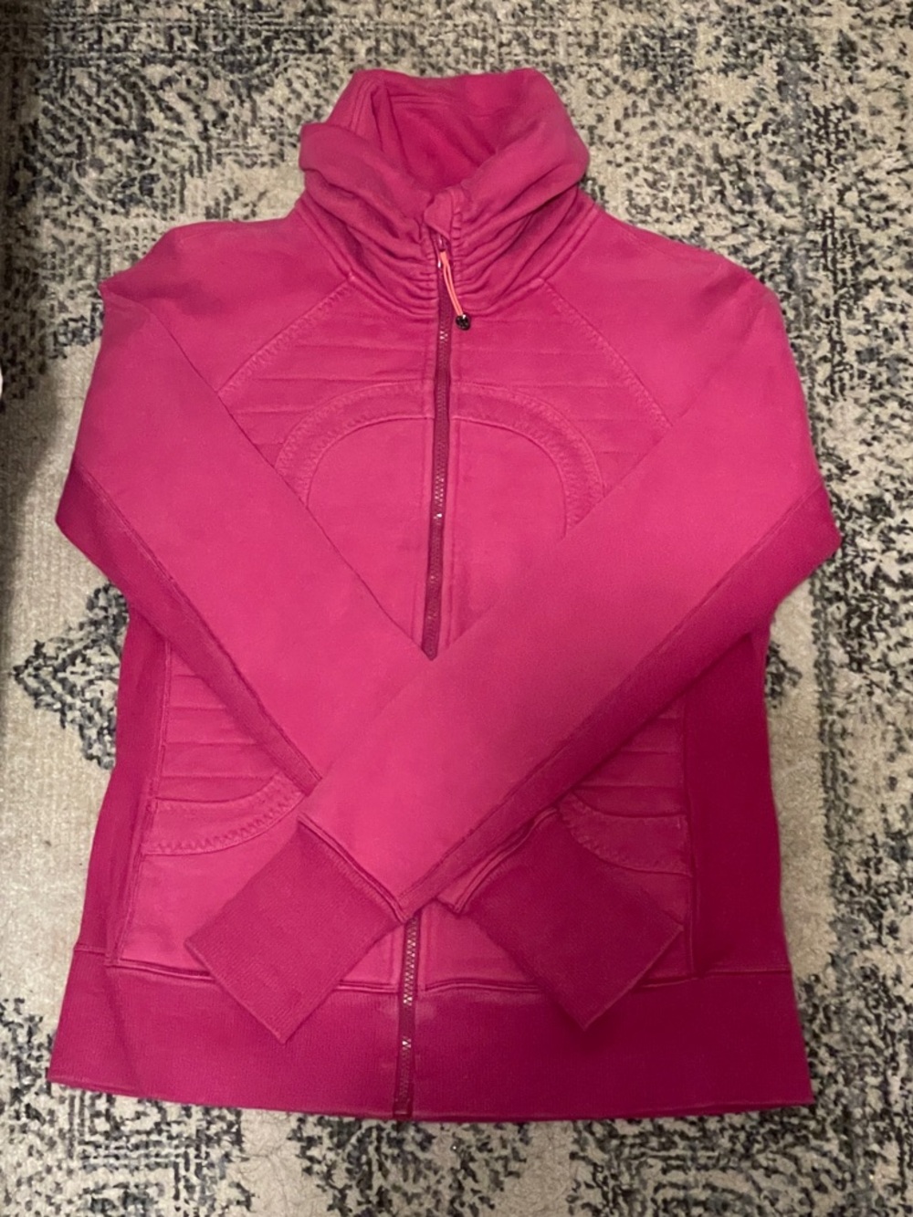 Lululemon pink calm & cozy scuba jacket